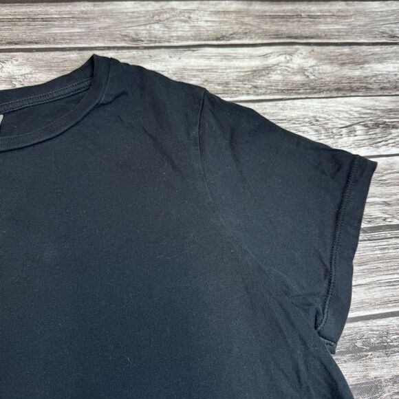 ASOS Womens Casual Basic Black Tee T Shirt 8 Pullover Lightweight Organic Cotton - Picture 4 of 12